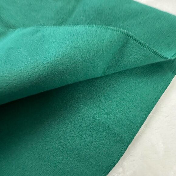 Women's Size XL Long Pea Coat Emerald Green Dressy Coat Preppy Casual Spring - Picture 3 of 9